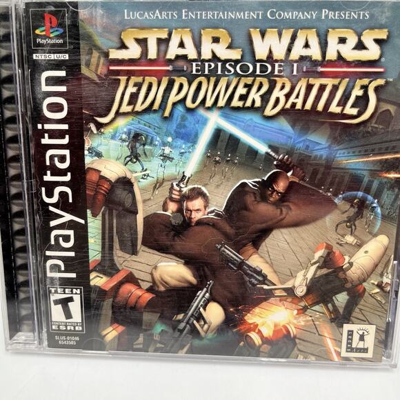 Star Wars: Episode I: Jedi Power Battles (Sony PlayStation 1, PS1) Complete CIB! - Picture 2 of 10